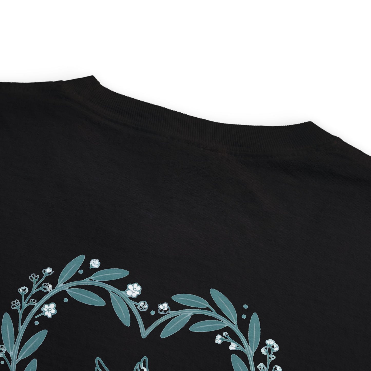 Pocket T-Shirt — Peace Dove Heart Back Graphic