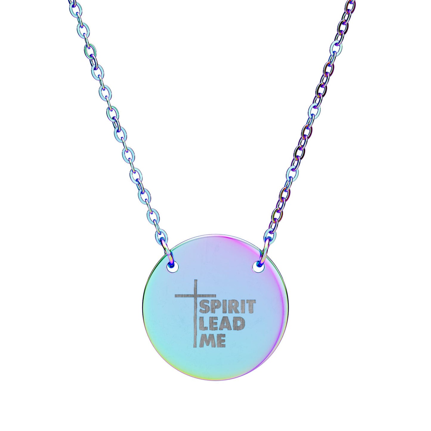 Personalized Engraved Circle Necklace | Pendant Necklace Gift for Mom and Dad
