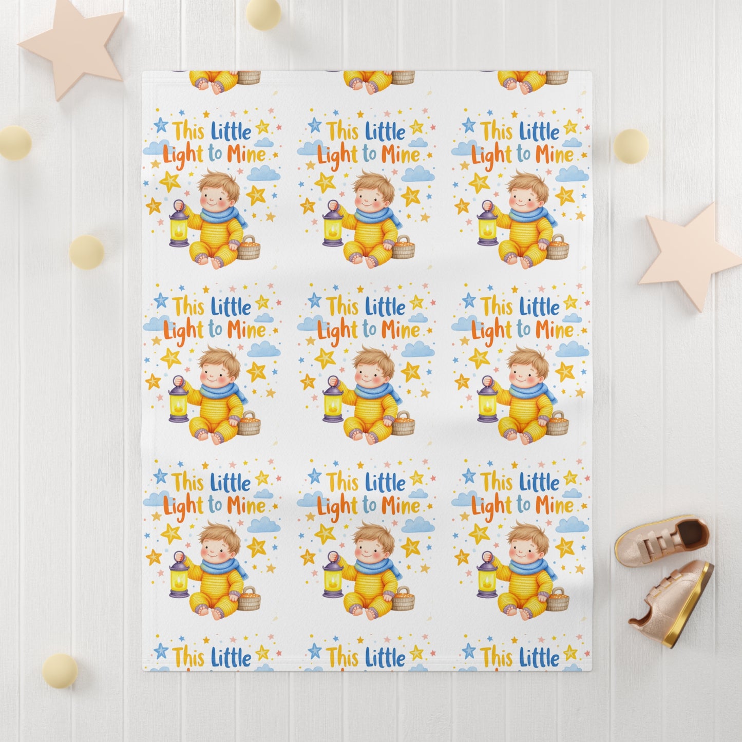 This Little Light to Mine Baby Blanket – Soft Fleece Nursery Throw for Newborns & Infants