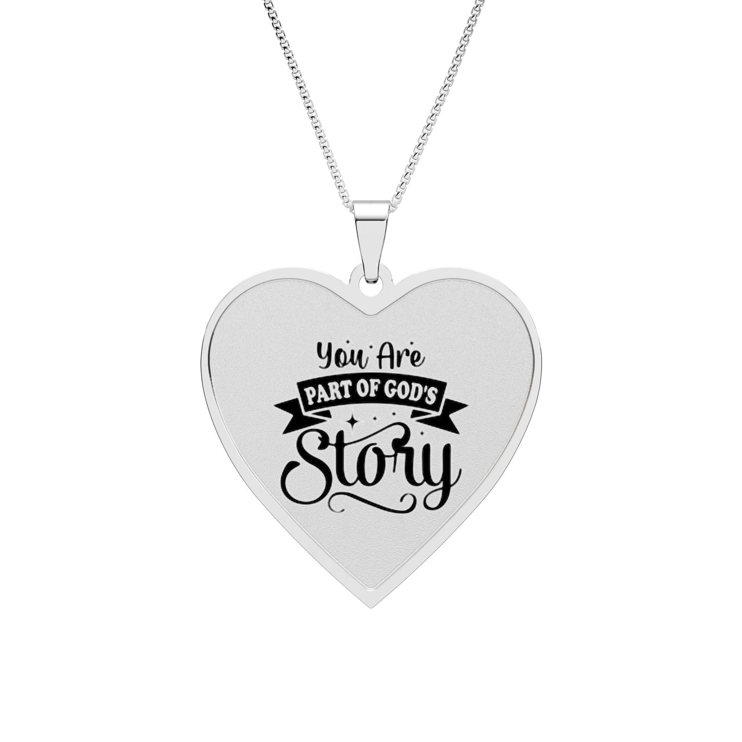Heart Photo Pendant Necklace Sterling Silver