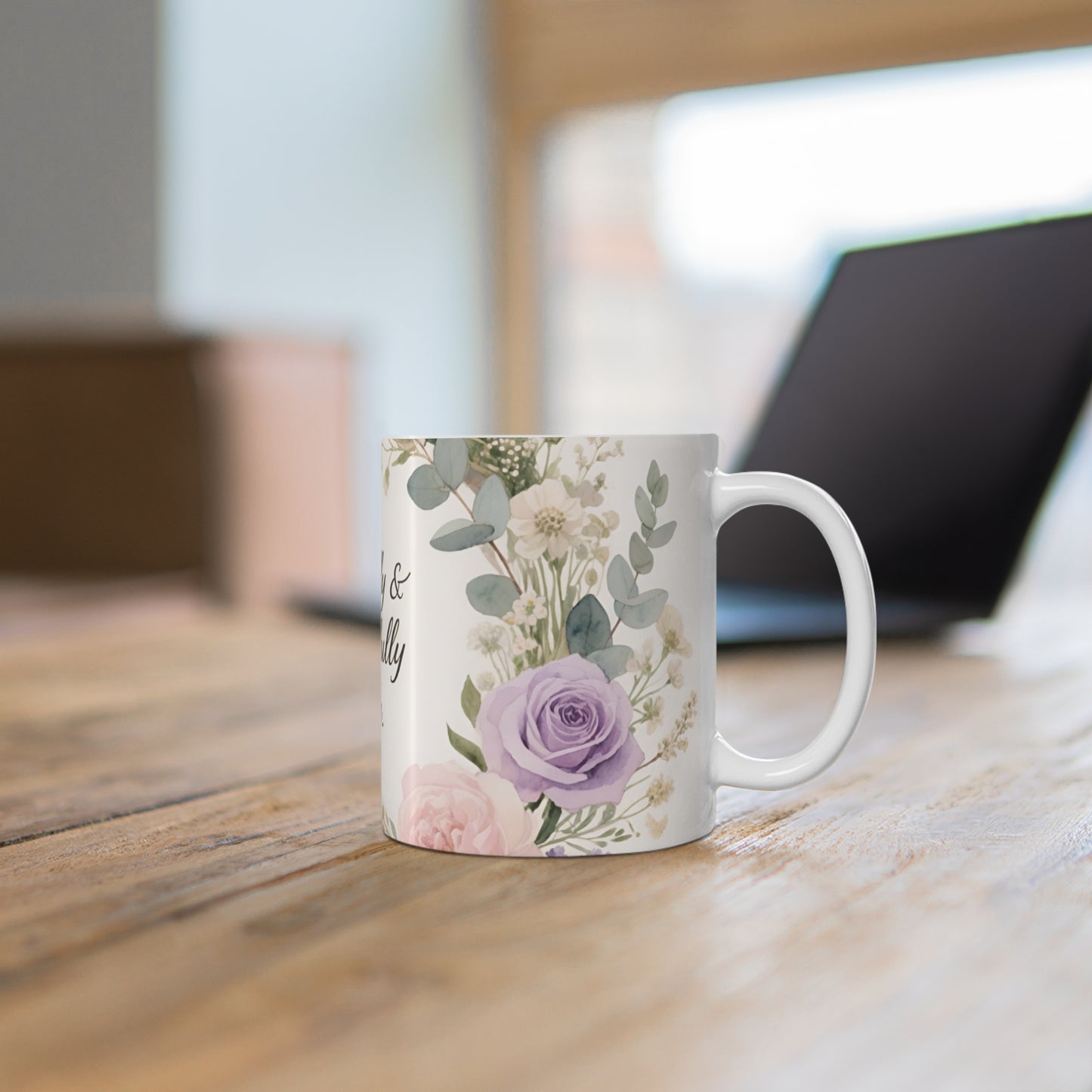 Fearfully & Wonderfully Made Mug — Psalm 139:14 Floral Ceramic Coffee Cup