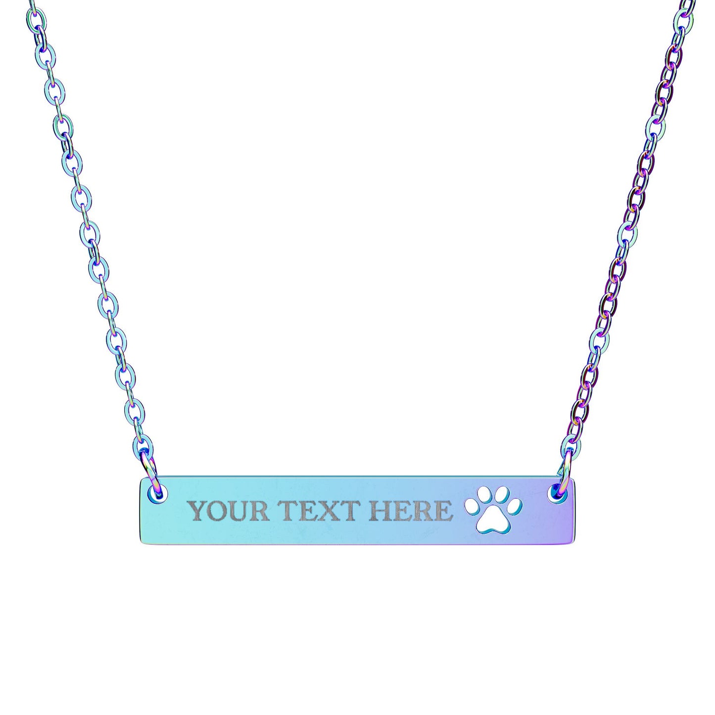 Personalized Pet Lover Jewelry | Customized Necklace with Paw Cutout Pendant | Perfect Gift for Pet Lovers
