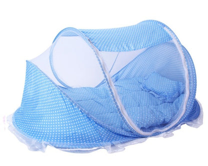 Foldable Baby Bed Net With Pillow Net 2pieces Set cb1b1d56d94c208a26bbb63301049e05