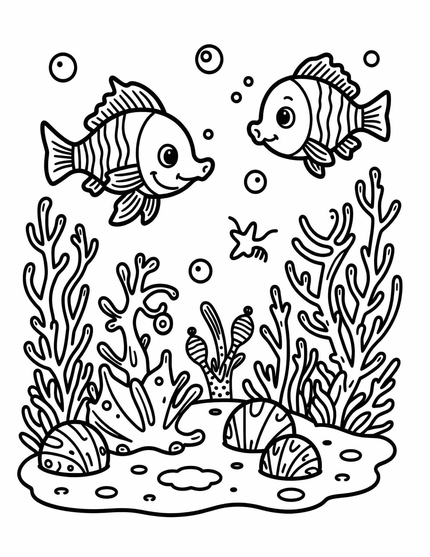 Ocean Friends Adventure Coloring Book