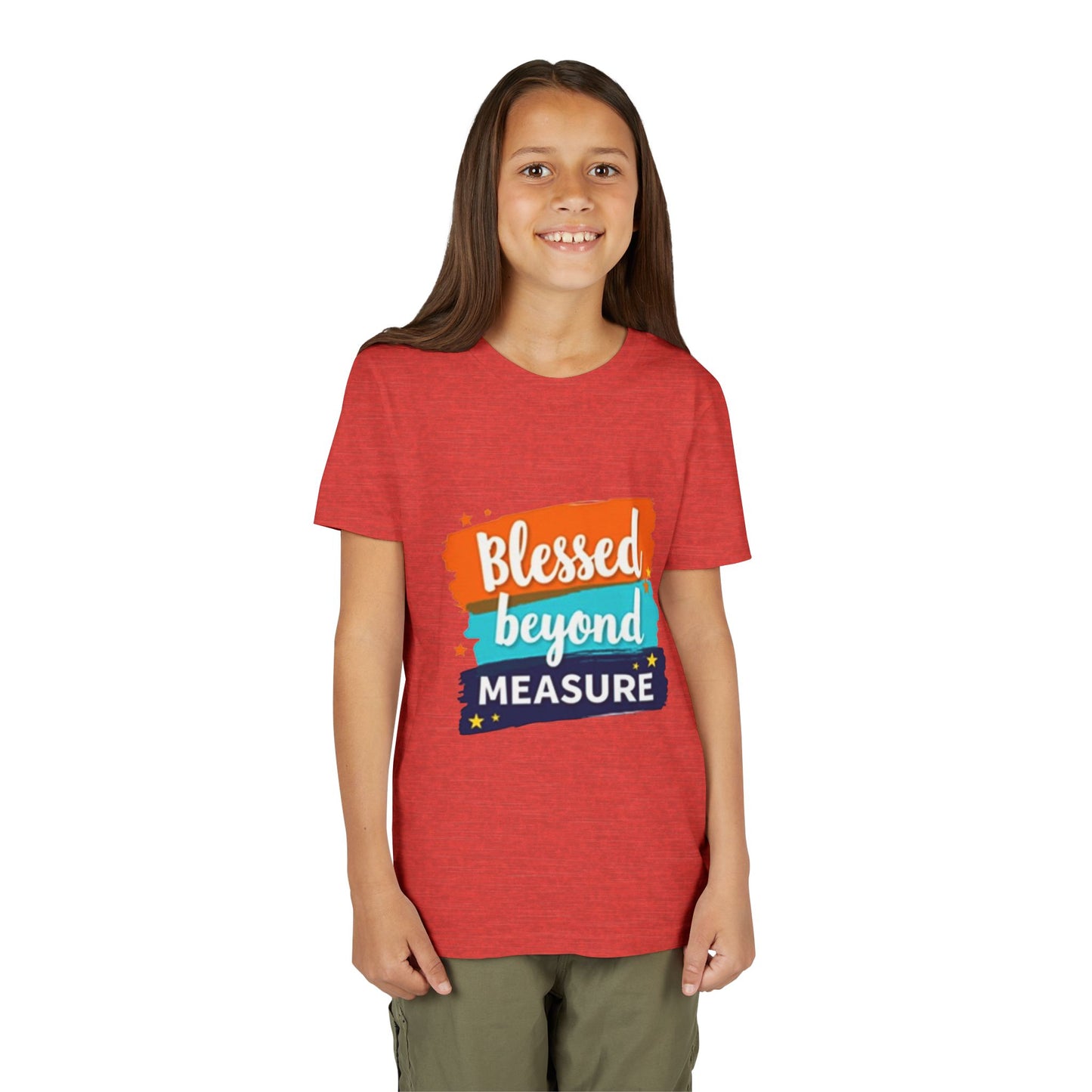 Blessed Beyond Measure Youth Tee | Inspirational Kids Shirt, Faith Design