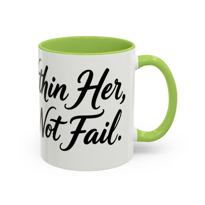 Inspirational Script Coffee Mug — "Strength Lives in Small, Steady Moments" (11/15 oz)