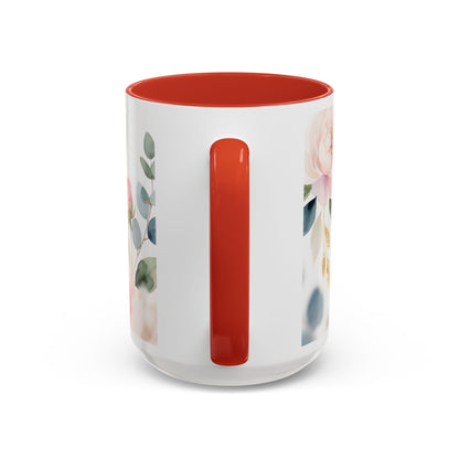 Grace Upon Grace Coffee Mug — Floral John 1:16 Scripture Accent Mug
