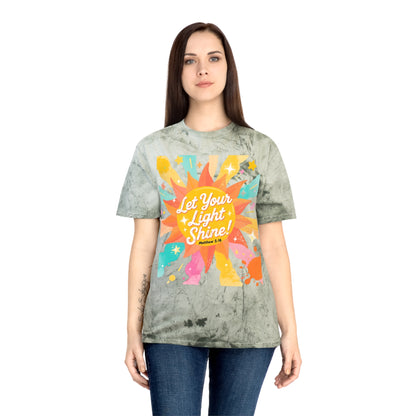 Let Your Light Shine T-Shirt — Retro Sunshine Graphic Tee (Matthew 5:16)