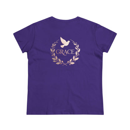 Graceful Dove Wreath Tee — Women's Rose-Gold Reminder Tee