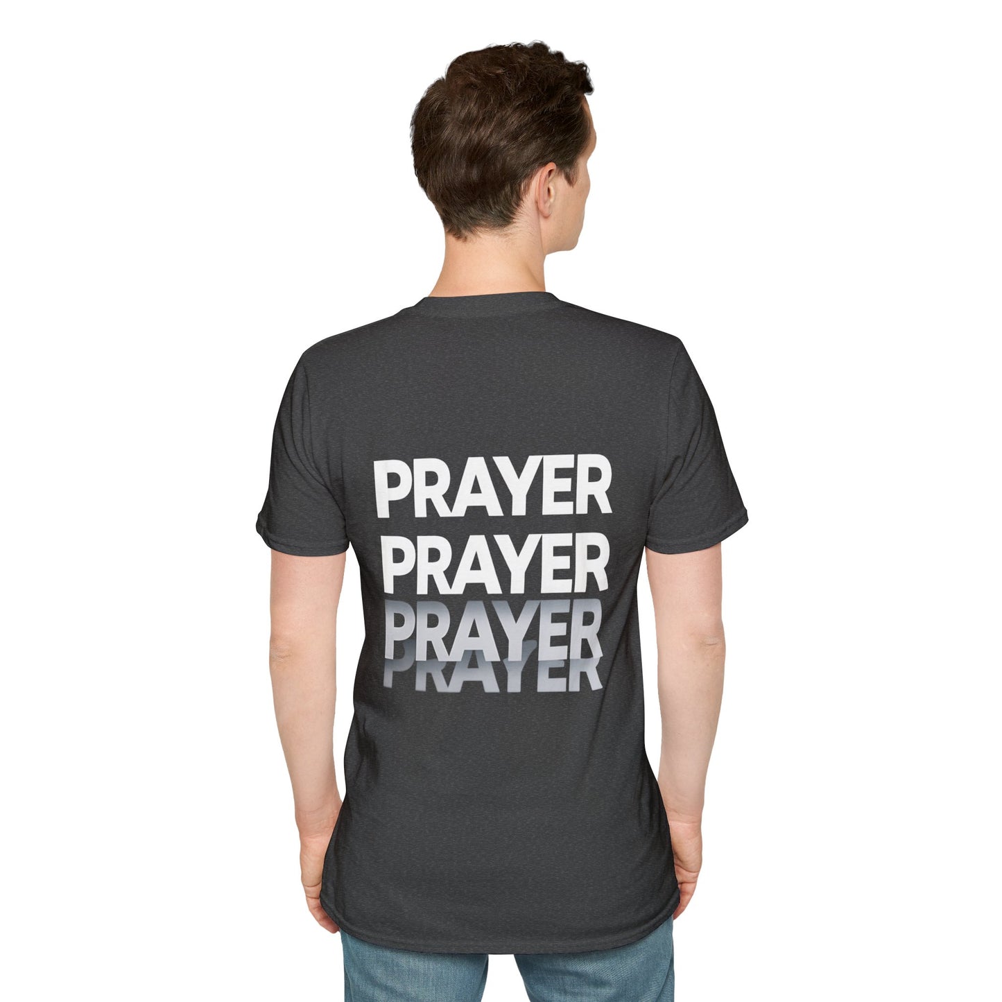 Prayer Repeat T-Shirt | Bold Spiritual Graphic Tee Gift