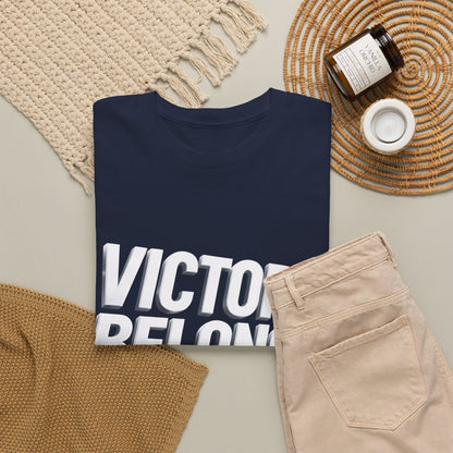 Victory Belongs to Jesus T-Shirt — Heavyweight Christian Faith Tee