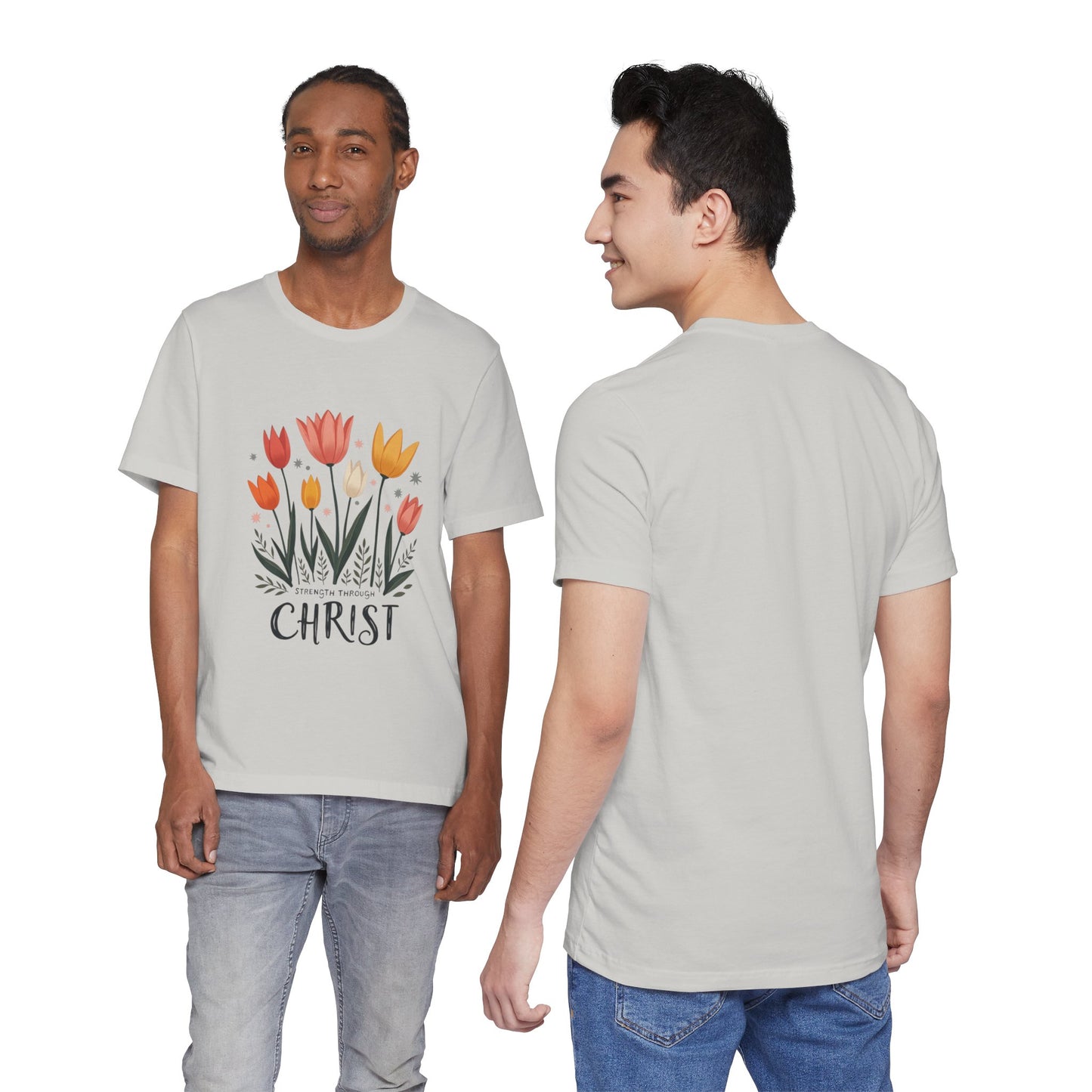 Tulip Floral Faith Shirt | Christian Spring Tee | Unique Gifts for Moms & Teens