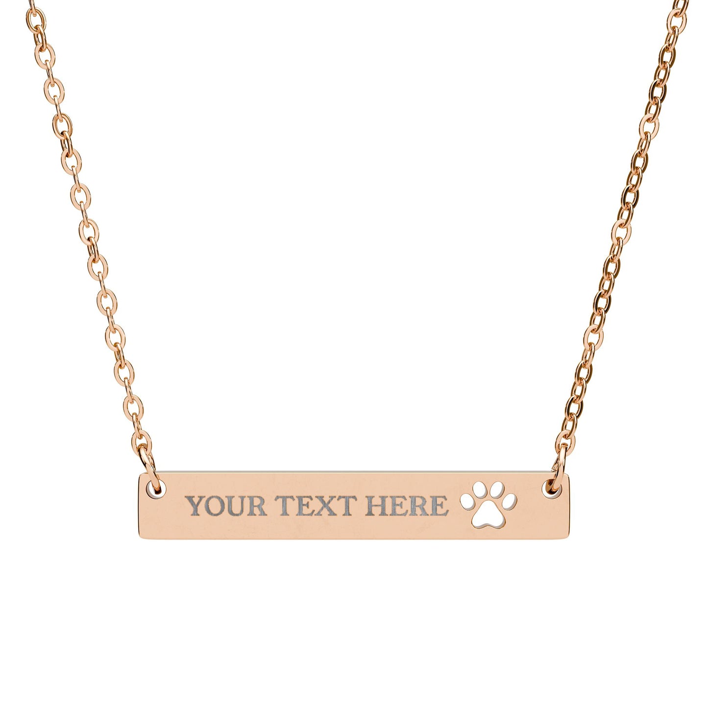 Personalized Pet Lover Jewelry | Customized Necklace with Paw Cutout Pendant | Perfect Gift for Pet Lovers
