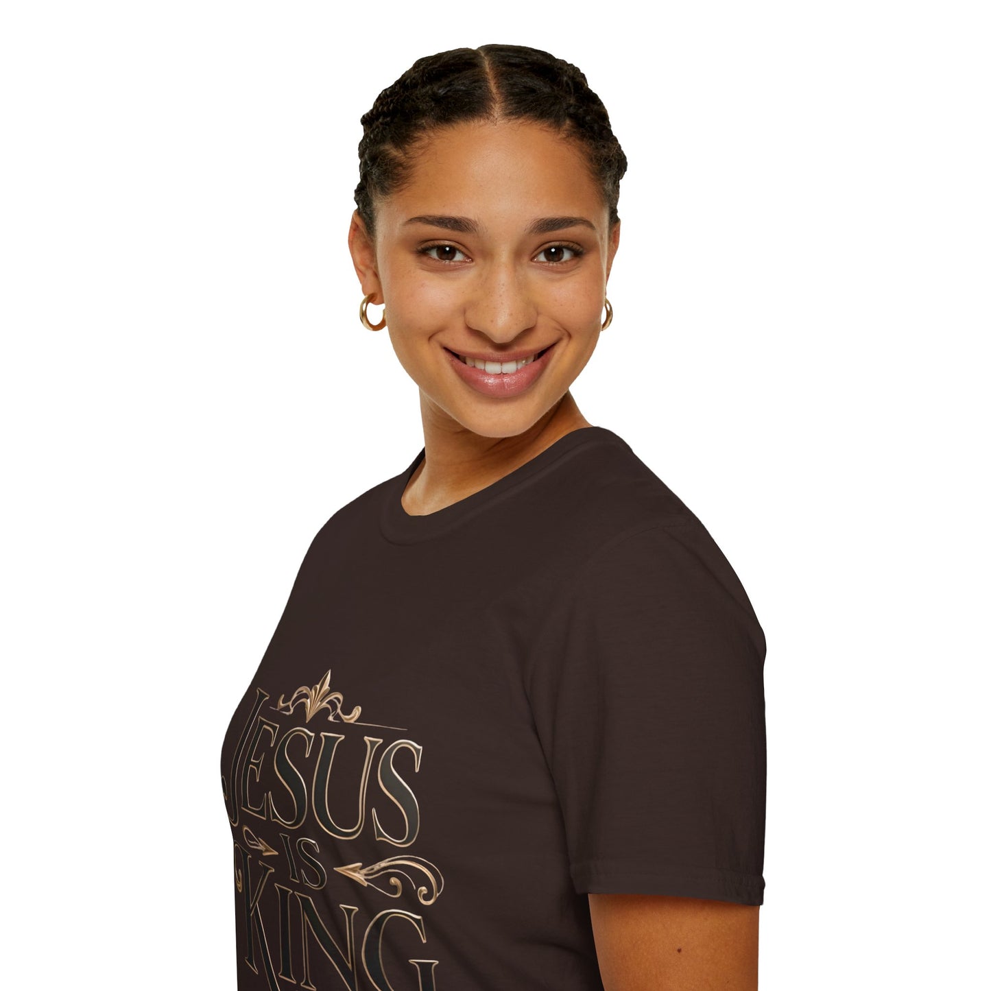 Jesus Is King T-Shirt — Christian Faith Graphic Tee, Inspirational Worship Shirt