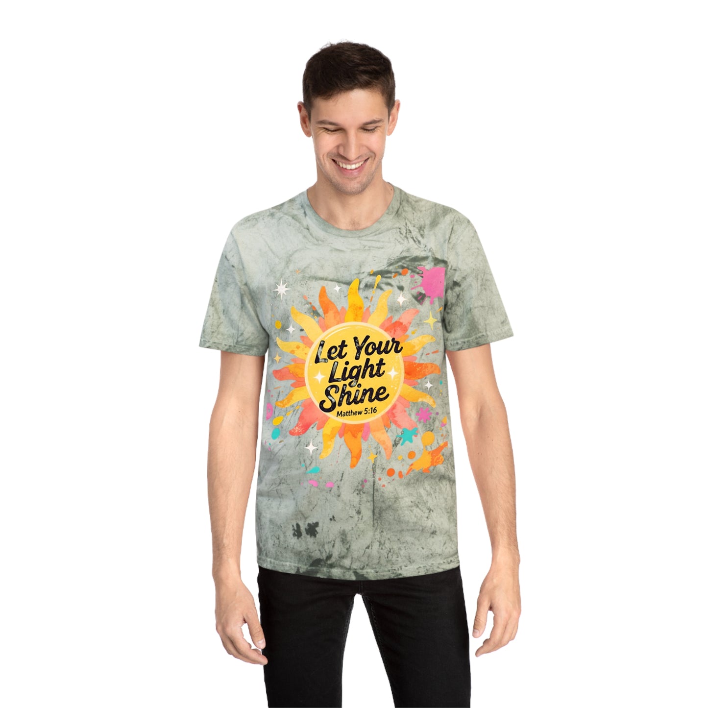 Christian Sunburst Graphic Tee - Let Your Light Shine Unisex T-Shirt
