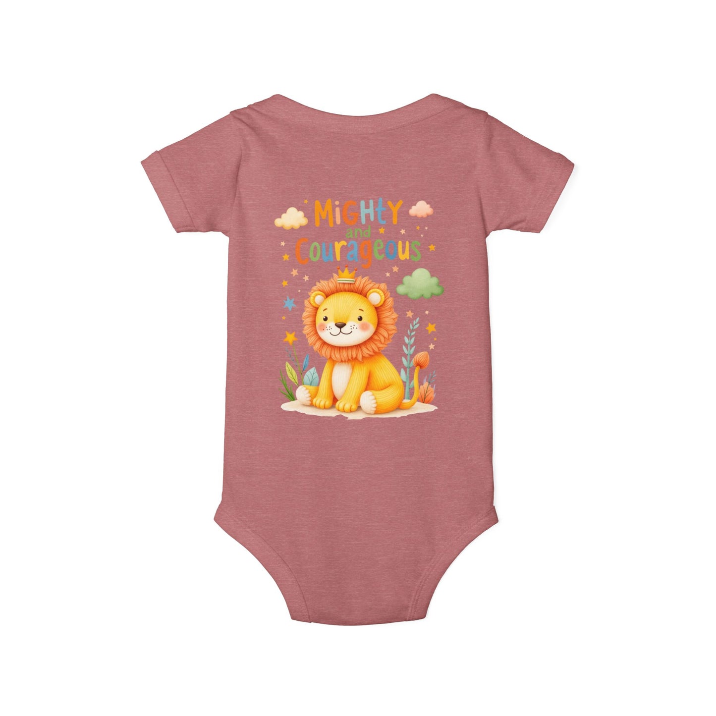 Mighty and Courageous Lion Infant One‑Piece Bodysuit | Perfect Gift for Baby Showers | Birthday Gifts (Copy)