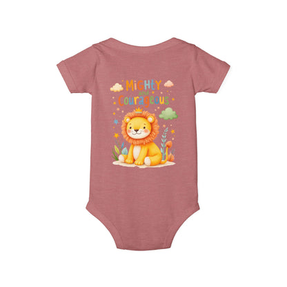 Mighty and Courageous Lion Infant One‑Piece Bodysuit | Perfect Gift for Baby Showers | Birthday Gifts (Copy)