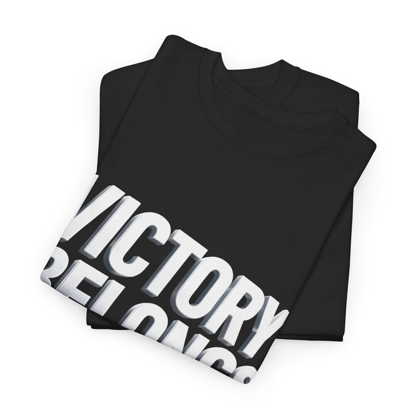 Victory Belongs to Jesus T-Shirt — Heavyweight Christian Faith Tee