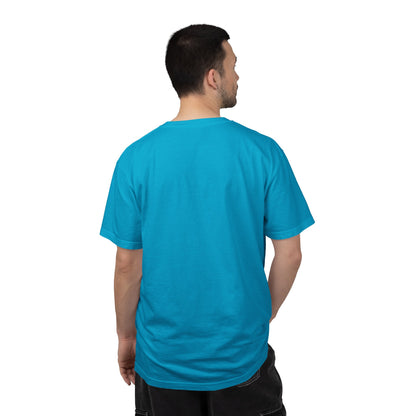 Garment-Dyed Statement Tee — Bold Single-Word Typographic Front