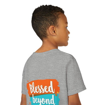 Blessed Beyond Measure Youth Tee | Inspirational Kids Shirt, Faith Design