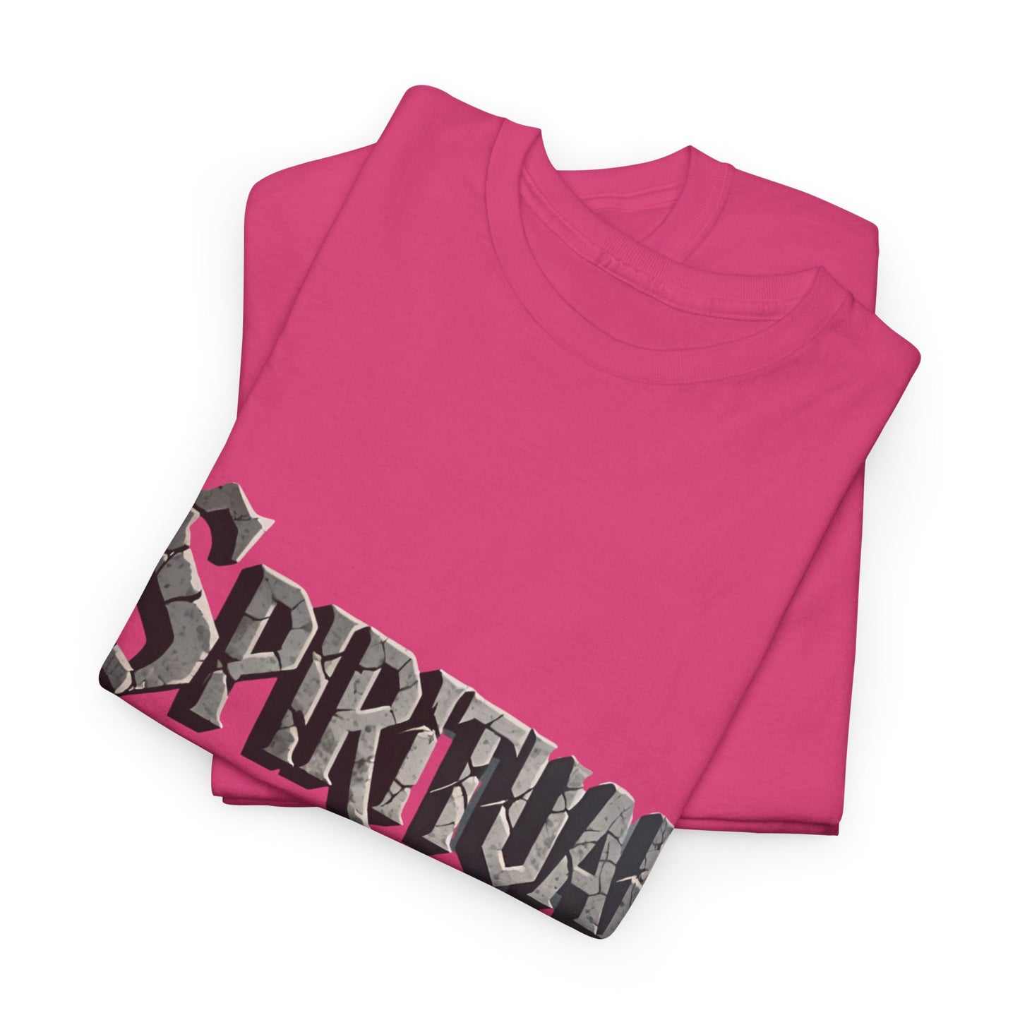 Spiritual Warrior T-Shirt — Gothic Lettering Faith & Strength Tee