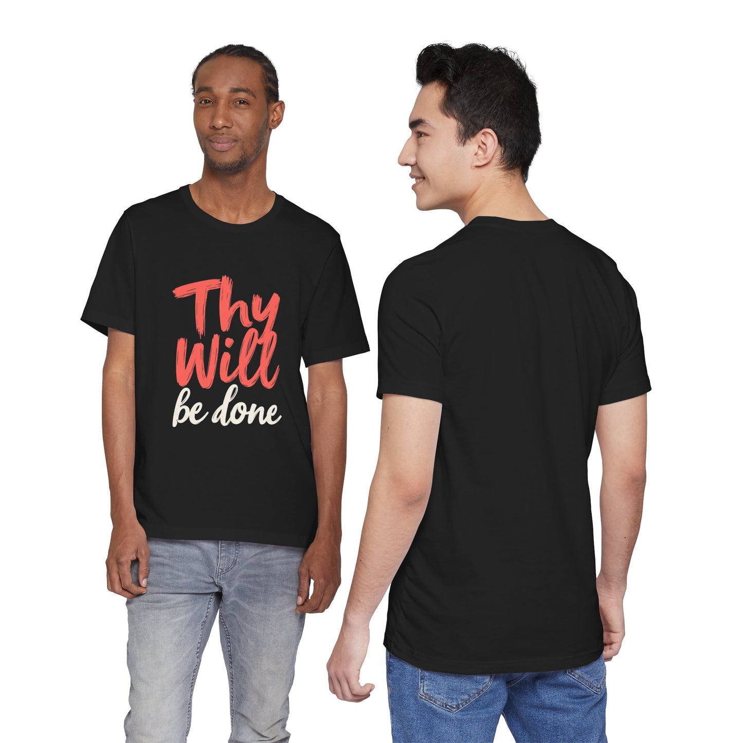 Thy Will Be Done T-Shirt | Christian Faith Typography Tee | Thoughtful Gift Idea | Perfect for Him or Her | Mom and Dad