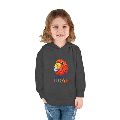 Lion of Judah Toddler Hoodie — Christian Kids Pullover with Colorful Lion Graphic