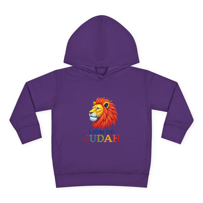 Lion of Judah Toddler Hoodie — Christian Kids Pullover with Colorful Lion Graphic
