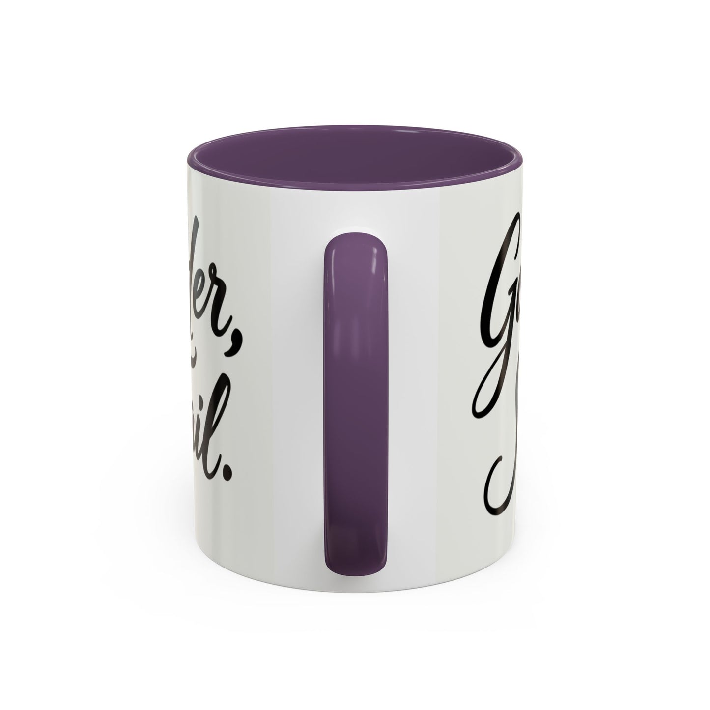 Inspirational Script Coffee Mug — "Strength Lives in Small, Steady Moments" (11/15 oz)