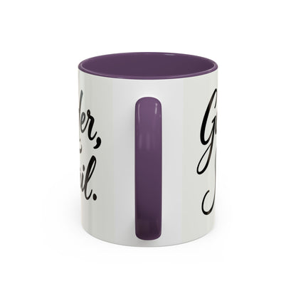 Inspirational Script Coffee Mug — "Strength Lives in Small, Steady Moments" (11/15 oz)