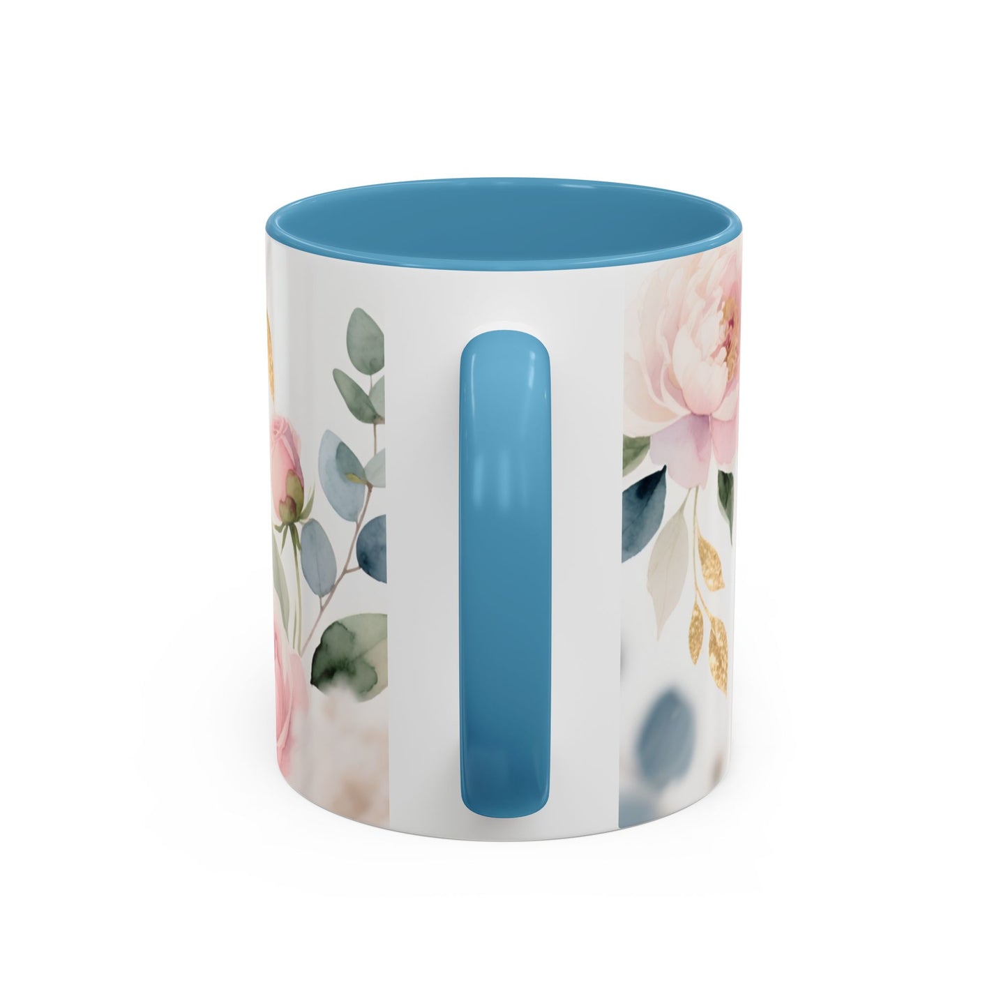 Grace Upon Grace Coffee Mug — Floral John 1:16 Scripture Accent Mug