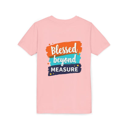 Blessed Beyond Measure Youth Tee | Inspirational Kids Shirt, Faith Design