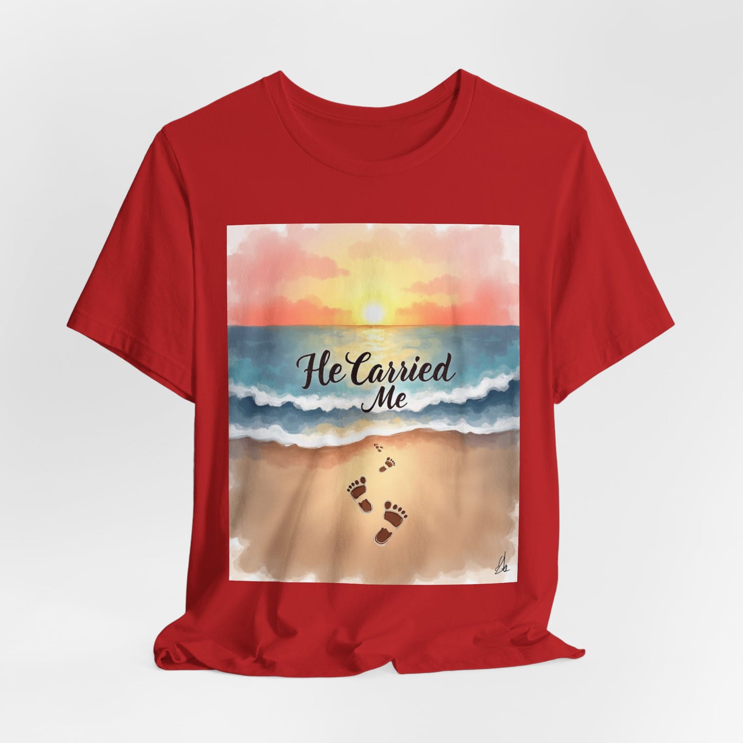 He Carried Me Scripture Tee | Inspirational Christian Faith Shirt