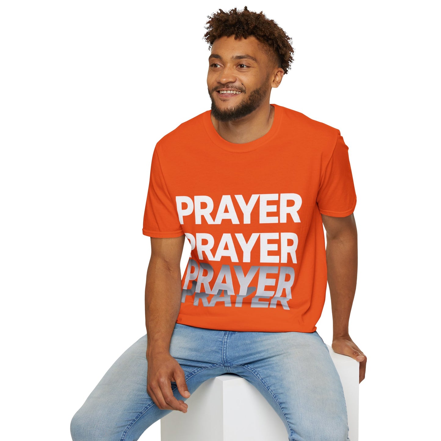 Prayer Repeat T-Shirt | Bold Spiritual Graphic Tee Gift