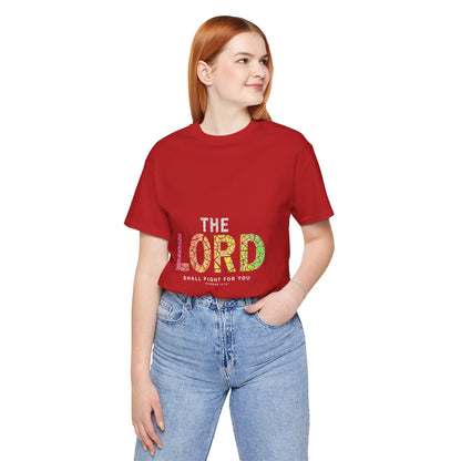 The LORD multicolor mosaic Tee | T-Shirt, Christian faith typography