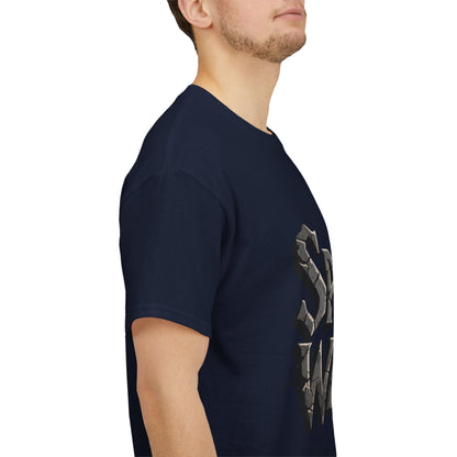 Spiritual Warrior T-Shirt — Gothic Lettering Faith & Strength Tee