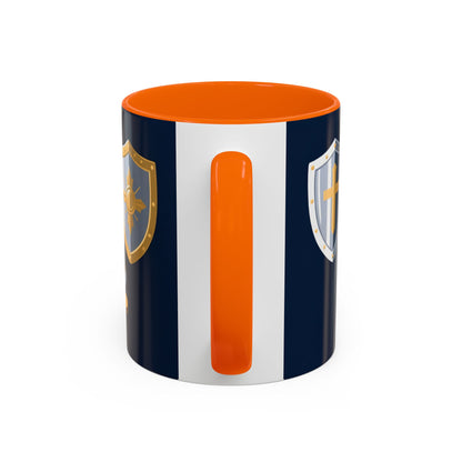 Christian Knight Coffee Mug — “Suit Up Daily” Accent Ceramic Mug