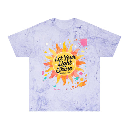 Christian Sunburst Graphic Tee - Let Your Light Shine Unisex T-Shirt