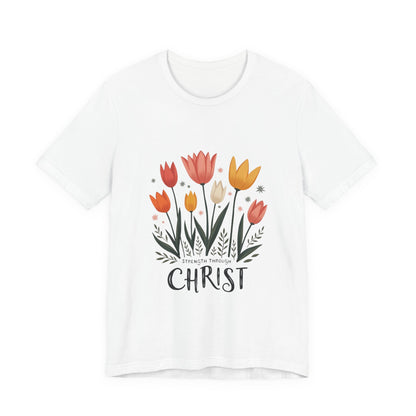 Tulip Floral Faith Shirt | Christian Spring Tee | Unique Gifts for Moms & Teens