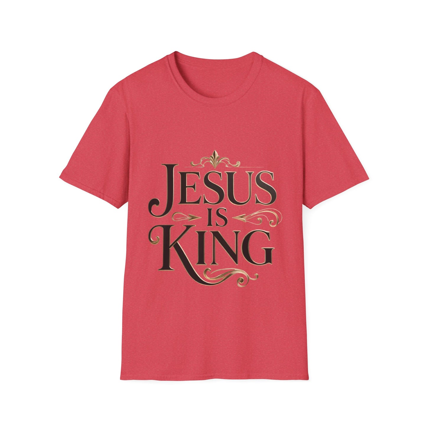 Jesus Is King T-Shirt — Christian Faith Graphic Tee, Inspirational Worship Shirt
