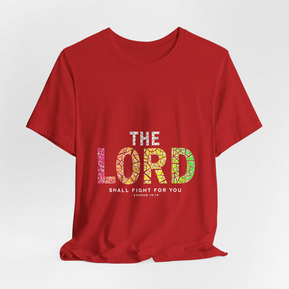 The LORD multicolor mosaic Tee | T-Shirt, Christian faith typography