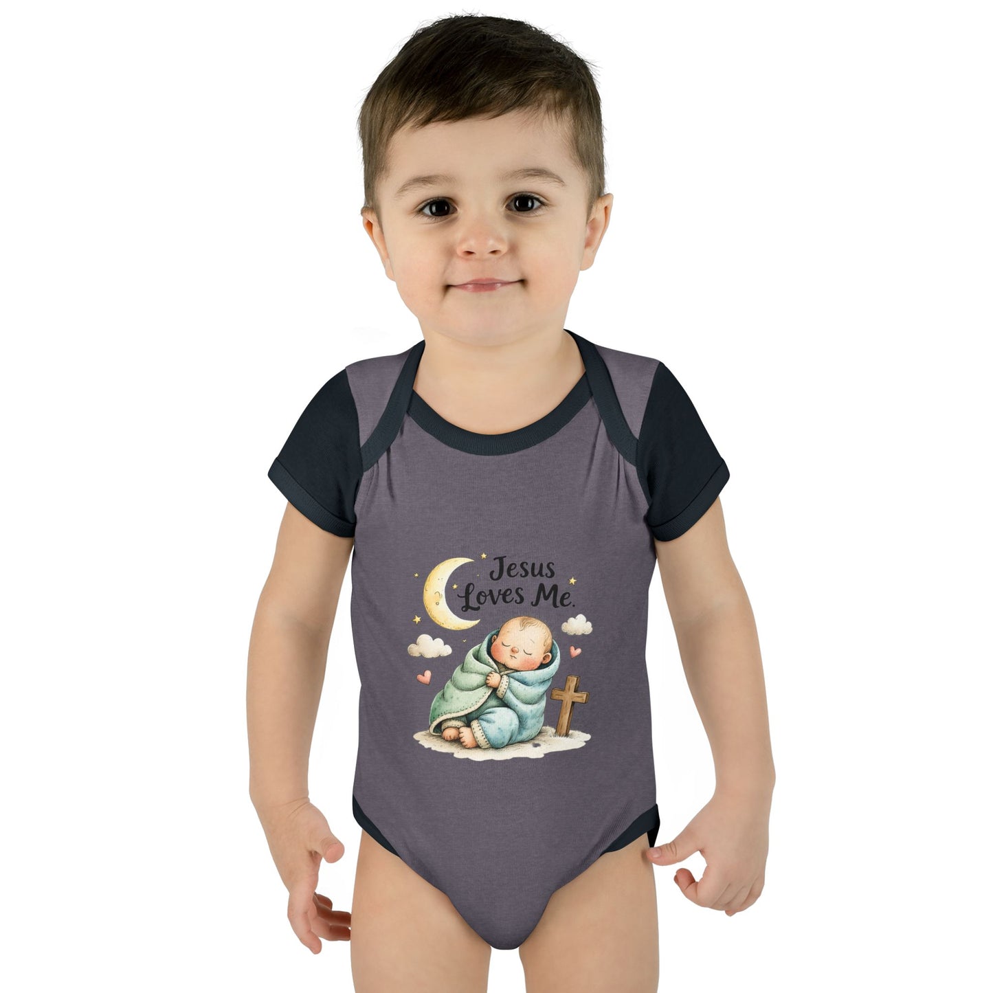 Jesus Loves Me Baby Bodysuit - Infant Christian Onesie for Newborns