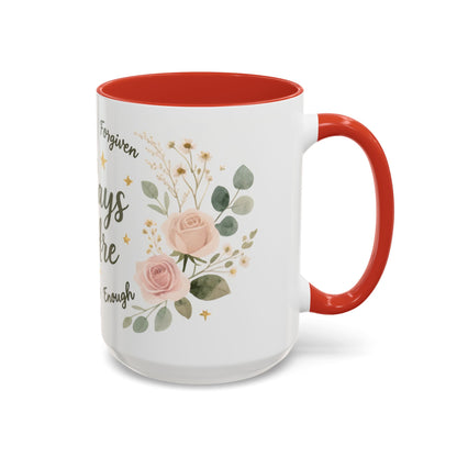 Christian Coffee Mug - "God Says You Are" Floral Inspirational Mug (11/15oz)