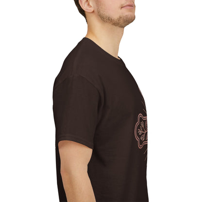 Floral Cross Tee – Delicate Pink Botanical Christian T-Shirt