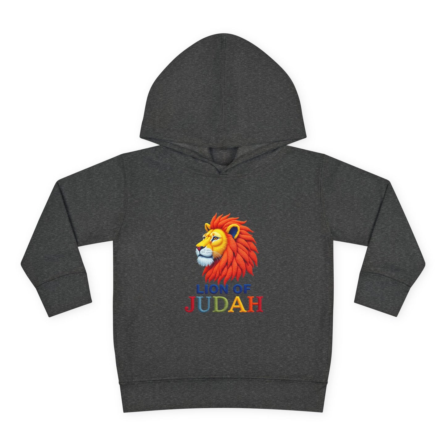 Lion of Judah Toddler Hoodie — Christian Kids Pullover with Colorful Lion Graphic