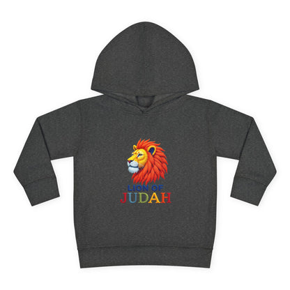 Lion of Judah Toddler Hoodie — Christian Kids Pullover with Colorful Lion Graphic