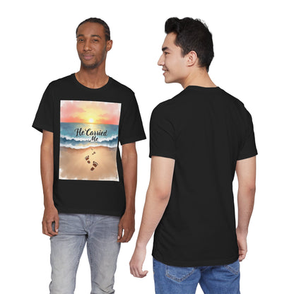 He Carried Me Scripture Tee | Inspirational Christian Faith Shirt