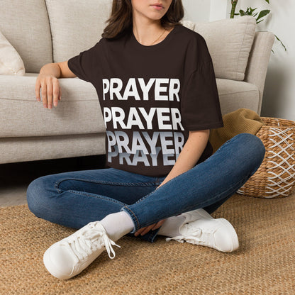 Prayer Repeat T-Shirt | Bold Spiritual Graphic Tee Gift