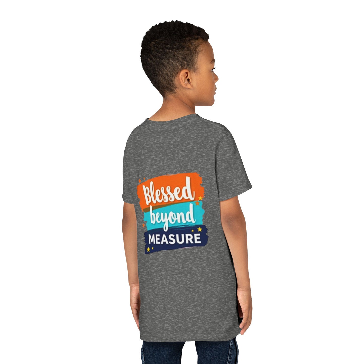 Blessed Beyond Measure Youth Tee | Inspirational Kids Shirt, Faith Design