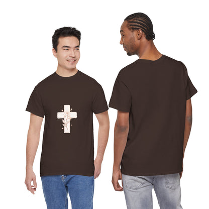 Floral Cross Tee — Delicate Bloom Christian T-Shirt | Meaningful gifts for teens and adults
